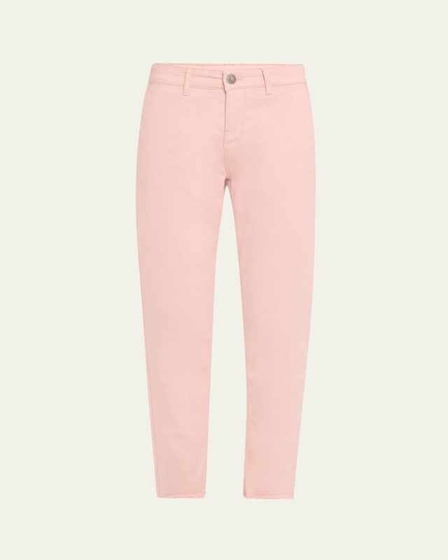 Cathy Cropped Slim Stretch Cotton Pants